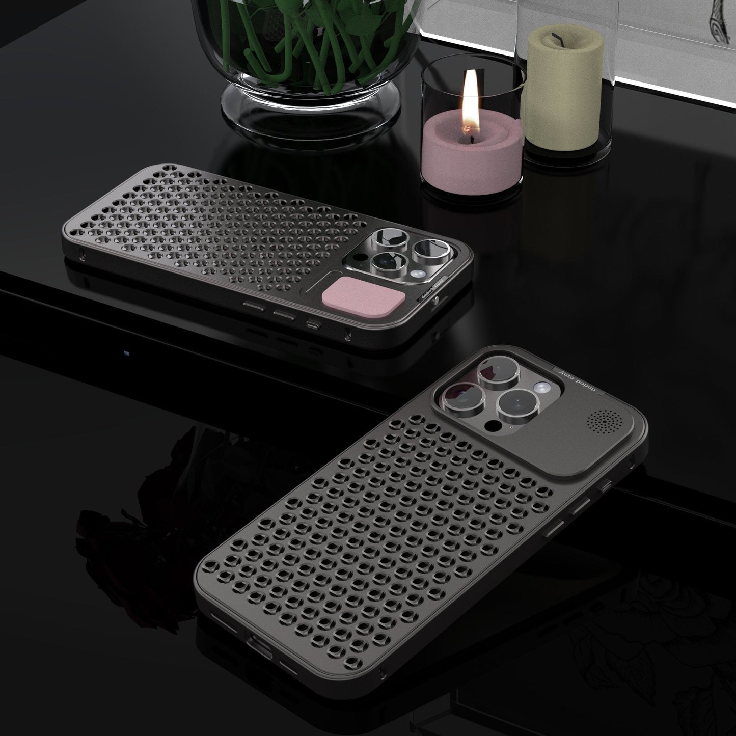 Vazico Metallic Hybrid Case - iPhone 11, 12, 13, 14, 15 Series Cover