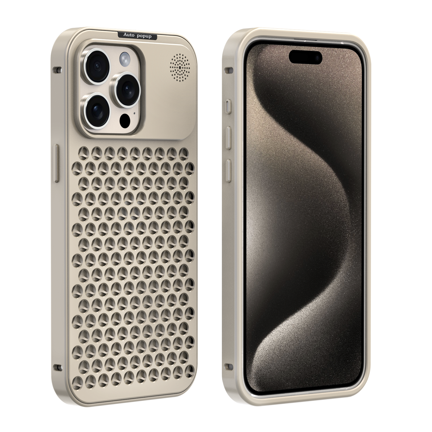 Vazico Metallic Hybrid Case - iPhone 11, 12, 13, 14, 15 Series Cover