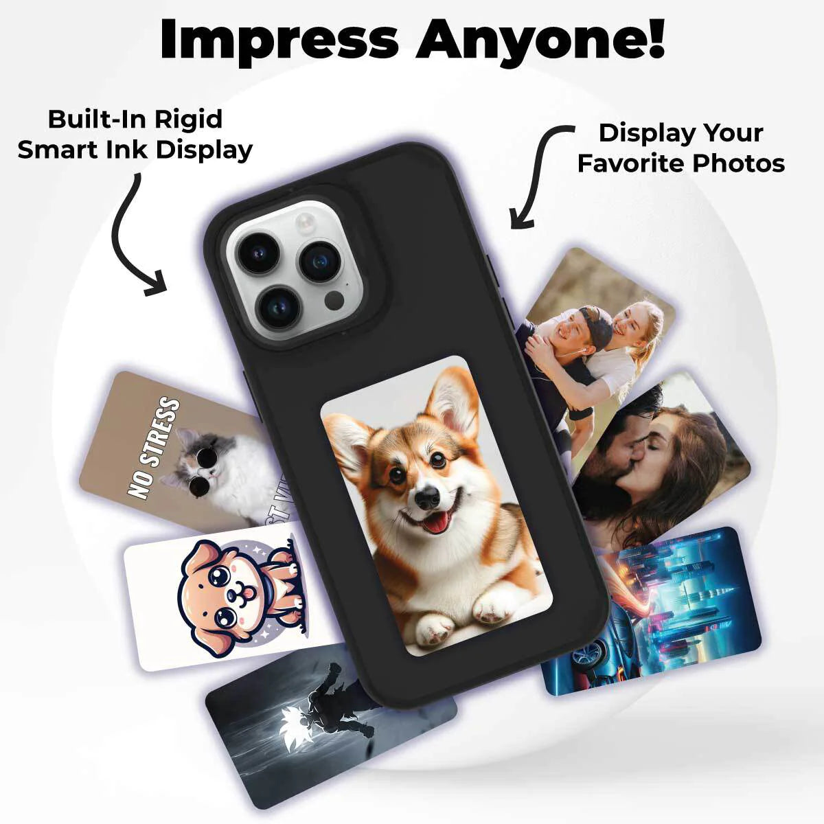 Smart Magic Iphone Cover E ink technology -NFC enabled